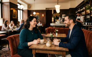 Premier rendez-vous au café : où s'installer pour vraiment discuter ?